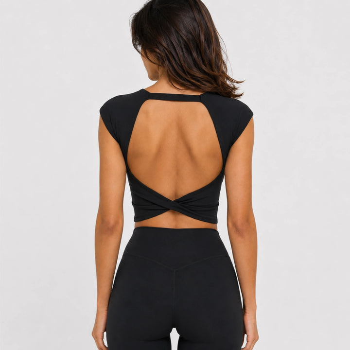 Zena — Knot Tee + Built-In Bra