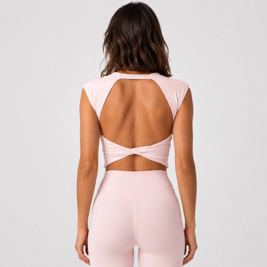 Zena — Knot Tee + Built-In Bra
