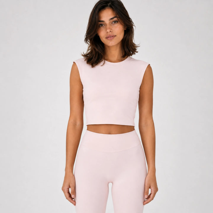 Zena — Knot Tee + Built-In Bra