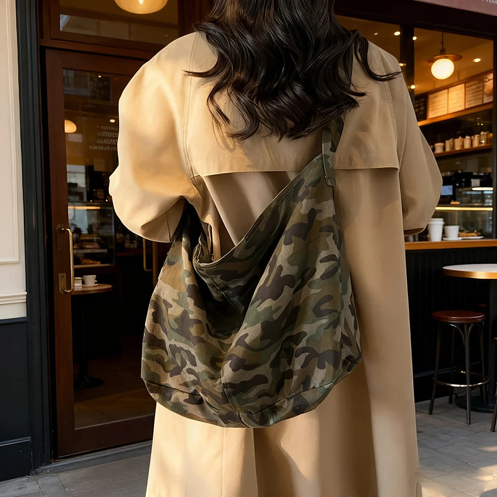 Gaia slouchy printed hobo bag