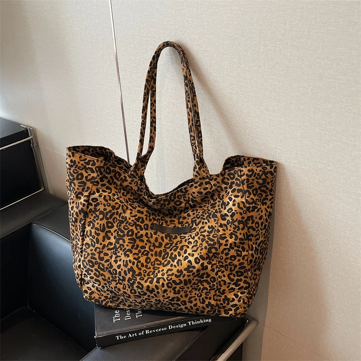 Juna leopard print nylon tote bag