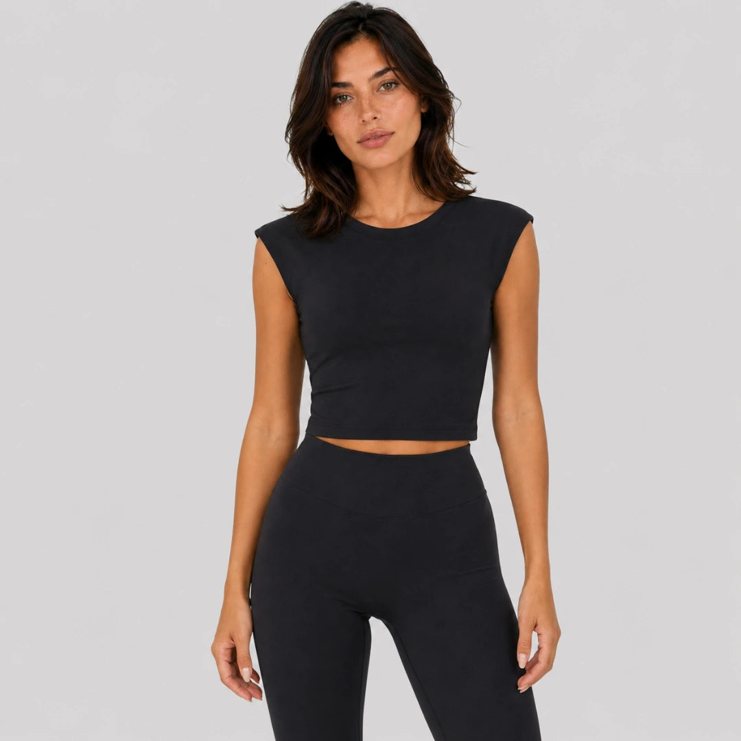 Zena — Knot Tee + Built-In Bra
